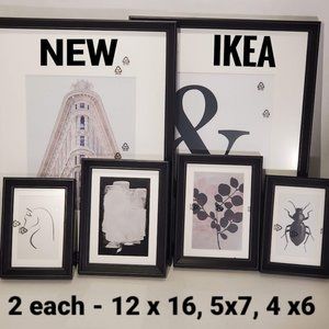 New IKEA Picture Set Of 6 Prints With Black Frames Sealed